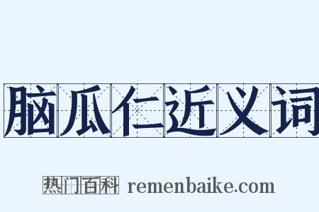脑瓜仁近义词是什么意思的图片
